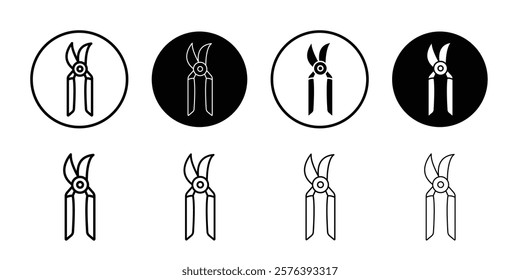 pruner icon logo sign set vector outline