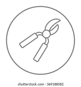 Icono de línea de precursor.