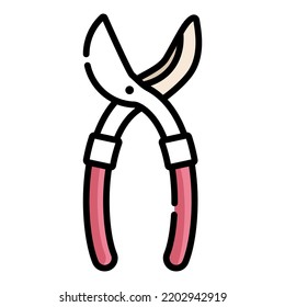 Pruners icon design template vector illustration Symbol Isolated