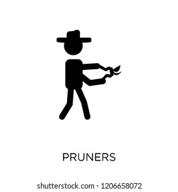 Pruners icon. Pruners symbol design from Agriculture, Farming and Gardening collection. Simple element vector illustration on white background.