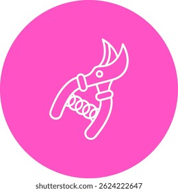 Línea de podadoras de diseño de íconos de Vector