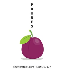 Prunes cartoon vector. symbol. logo design.