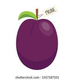 Prunes cartoon vector. symbol. logo design.