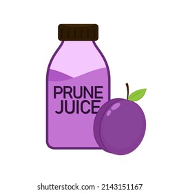 Prunes cartoon vector. symbol. logo design. Prunes on white background. Prunes juice vector.