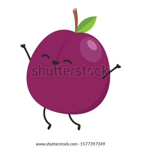 Prunes character design. Prunes vector. wallpaper. 