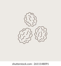 Prunes drawing logo of dry plum fruit. Hand drawn dried fruits, fresh fruits, vector illustration on isolated white background. Oriental sweets, damson, healthy food. For label, print, template, card
