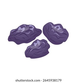 Pflaumen-Symbol, Vektor einzeln auf weißem Hintergrund. Pflaumenstapel handgezeichnete Illustration