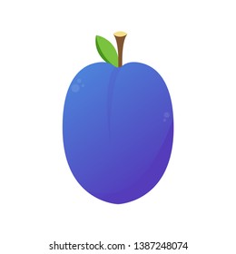 Prunes vector. Prunes symbol. Prunes on white background.