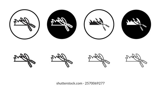 Pruning icon Outline vector for web ui