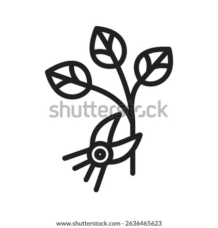 Pruning icon Thin line illustration