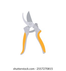 Pruning Shears, Farming Flat Vector Illustration