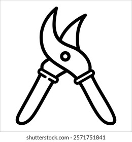 Pruning Shears Icon Element For Design