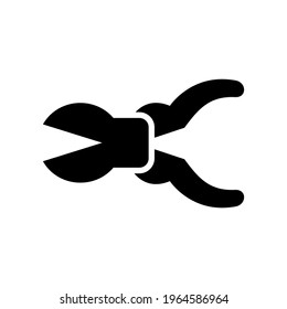 pruning shears icon or logo isolated sign symbol vector illustration - high quality black style vector icons
