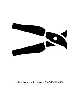 pruning shears icon or logo isolated sign symbol vector illustration - high quality black style vector icons
