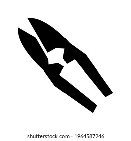 pruning shears icon or logo isolated sign symbol vector illustration - high quality black style vector icons
