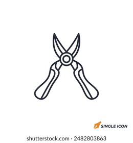 Pruning Shears icon vector illustration. Pruning Shears symbol isolated on white background