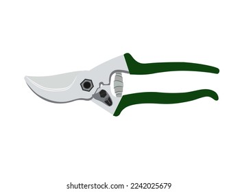 Pruning shears on a white background.