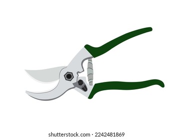 Pruning shears on a white background.