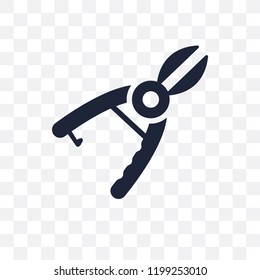 Pruning shears transparent icon. Pruning shears symbol design from Agriculture, Farming and Gardening collection. Simple element vector illustration on transparent background.