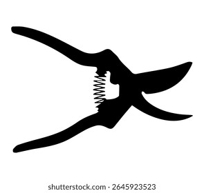 Pruning Shears. Vector image. White background.