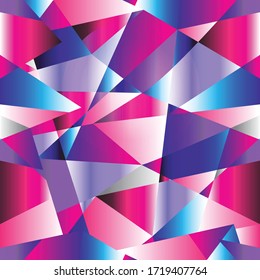 Pruple Pink Abstract Geometric Triangles Pattern