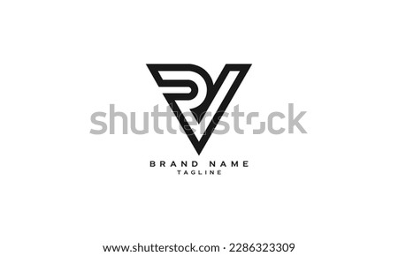 PRV,  PVR, PV, VR, VP, Abstract initial monogram letter alphabet logo design