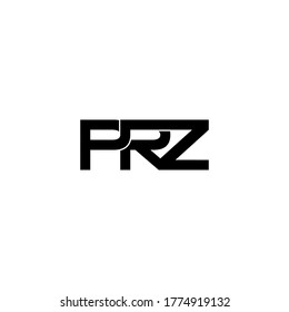 prz letter original monogram logo design