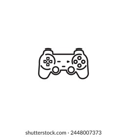 Ps 2 Controller icon line art design gaming