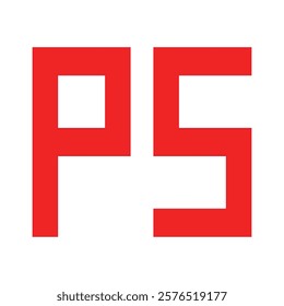PS business logo design vector 