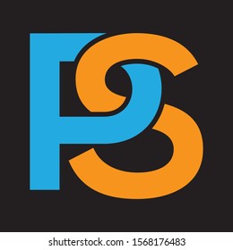 PS company letter vector logo