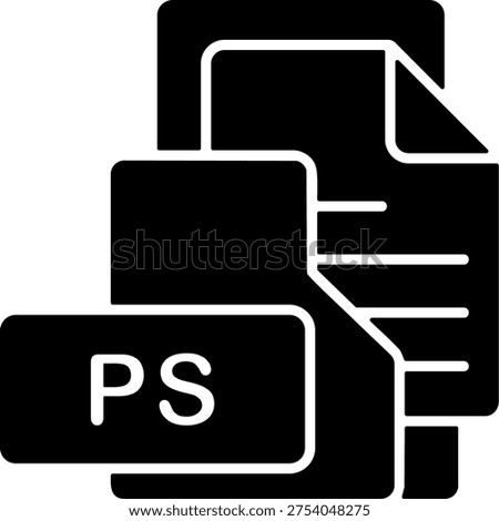 PS File Format Folder Icon Design Symbol