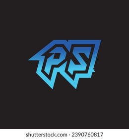 PS initial inspiration logo design esport and gaming clan ideas