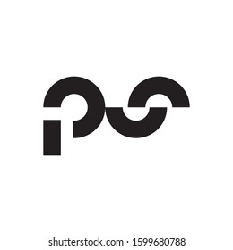 PS initial letter logo template vector icon design