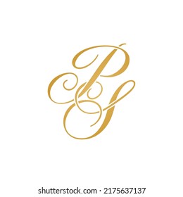 PS initial logo design vector stock