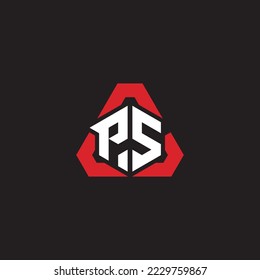 Logotipo inicial concepto moderno y futurista para el logotipo de deportes o juegos