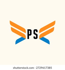 Icono de Vector de Plantilla de negocios con logotipo de PS Initials