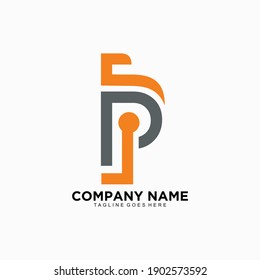 PS intial logo simple and clean design concept for business company