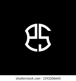 PS letter logo creative design with vector graphic, Abc simple and modern logo design.