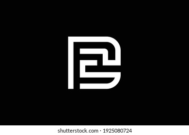 PS letter logo design on luxury background. SP monogram initials letter logo concept. PS icon design. SP elegant and Professional white color letter icon design on black background.