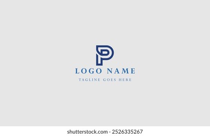 PLANTILLA de Vector de diseño de logotipo de carta PS