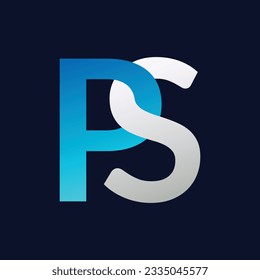 PS Letter Logo Template Illustration Design.