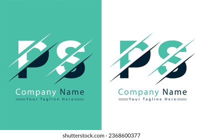 PS Letter Logo Vector Design Concept Elements