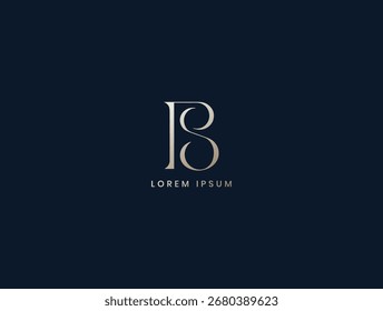 ps letter luxus monogramm logo design, sp letmark, sp business brand logo