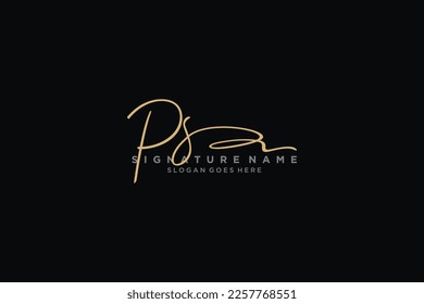 PS Letter Signature Logo Template elegant design logo Sign Symbol template vector icon