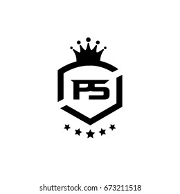 Crown Camera Logo Template Negative Space Stock Vector (Royalty Free ...