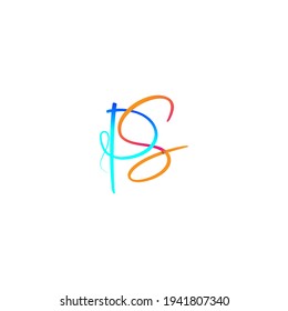 PS Logo design concept for commercial uses.