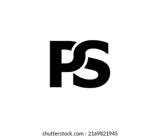 PS logo design vector template