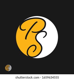 PS logo designed with Letter p and s in vector format.
