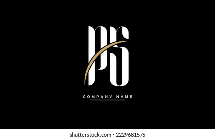 PS, SP Abstract Letters Logo Monogram