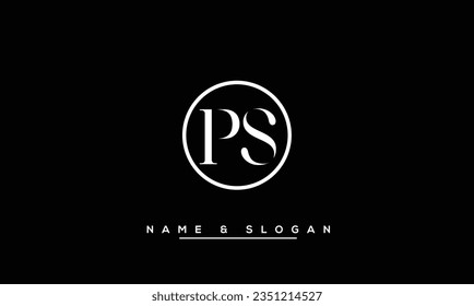 PS,  SP  Abstract  Letters  Logo  Monogram